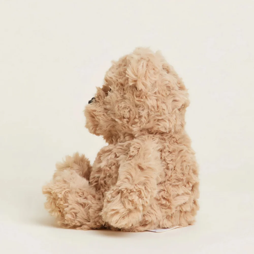 Warmies Brown Curly Bear Junior - Picture 4 of 14